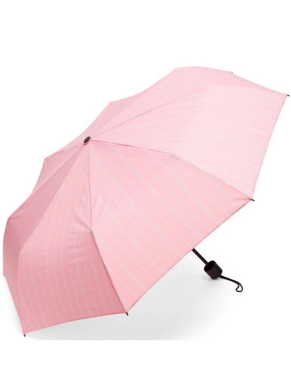 VICTORIA SECRET Umbrella VS Pink White Stripe NWT Spring 2025